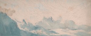 Wolkenschleier über einer alpinen Formation von Thomas Lindsay