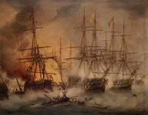 Die Schlacht von Navarino, 20. Oktober 1827 von Thomas Luny