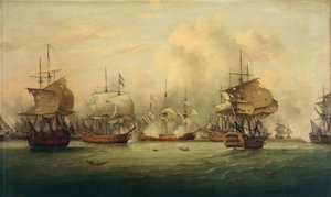 Die Schlacht von der Doggerbank, 5. August 1781 von Thomas Luny
