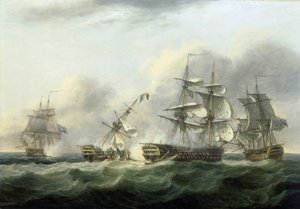Die Eroberung des französischen Schiffes 