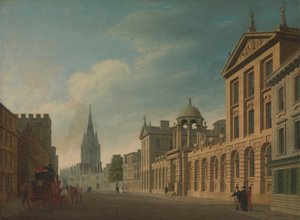 High Street, Oxford [1799, Royal Academy of Arts, London, Ausstellungskatalog] von Thomas Malton the Younger