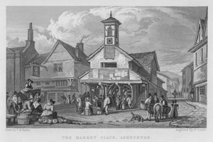 Der Marktplatz, Ashburton (Stich)