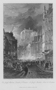 Der Markt des Grafen, Tod von Porteous von Thomas Miles II Richardson