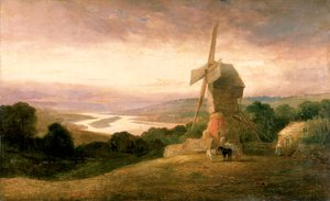 Der Tyne von Windmill Hills, Gateshead, ca. 1818 von Thomas Miles Richardson