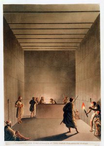 Kammer und Sarkophag in der Großen Pyramide von Gizeh, Ägypten, 1802