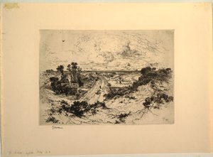 Eine Straße nahe dem Meer, Easthampton, New York von Thomas Moran