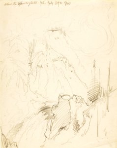 Über dem unteren Fall, Yellowstone von Thomas Moran