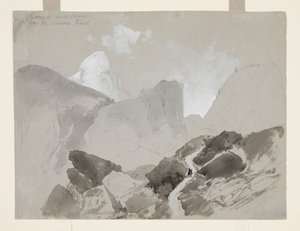 Rückseite der Südkuppel vom Nevada Trail, Yosemite