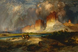 Klippen des oberen Colorado River, Wyoming Territory von Thomas Moran
