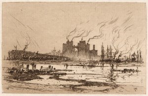 Communipaw, N.J. von Thomas Moran