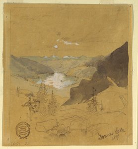 Zeichnung, Donner Lake, 1879 von Thomas Moran