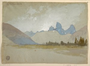 Die Tetons, Idaho, 1879 von Thomas Moran