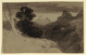 Ansicht der Tetons, Wyoming, 1874 von Thomas Moran