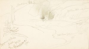 Geysir am Hang, Norris, der Hurrikan von Thomas Moran