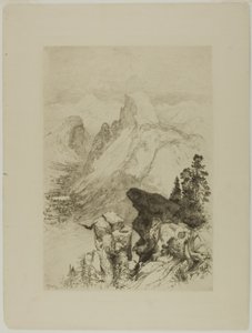 Half-Dome, Ansicht von Moran Point von Thomas Moran