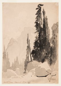 Half Dome, Yosemite von Thomas Moran