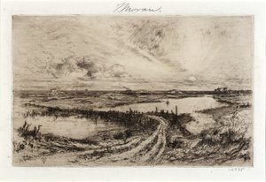 Hook Pond und die alte Brücke von Thomas Moran