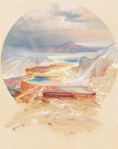 Minerva-Terrasse, Yellowstone von Thomas Moran
