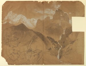 In der Nähe des Passes von Faido, Italien von Thomas Moran