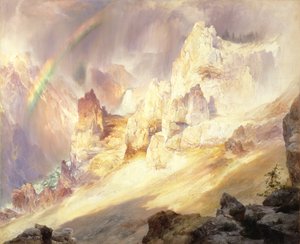 Regenbogen über dem Grand Canyon des Yellowstone, 1900