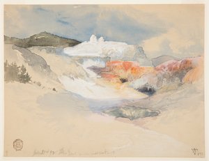 Yellowstone, heiße Quellen von Thomas Moran