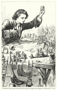 Illustration für Gullivers Reisen von Jonathan Swift von Thomas Morten
