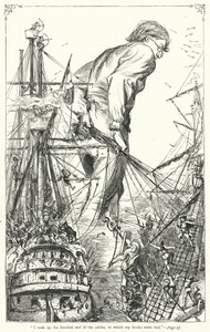Illustration für Gullivers Reisen von Jonathan Swift von Thomas Morten