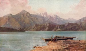 Die Kaskadenberge (Farblithografie) von Thomas Mower Martin