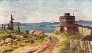 York Redoubt und Halifax Harbour von Thomas Mower Martin