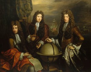John Benbow (1653-1702), Sir Ralph Delavalle (ca. 1645-1707) und Thomas Phillips (ca. 1635-1693) von Thomas Murray