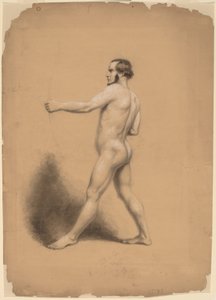 Bogenschütze, Aktstudie von Thomas Nast