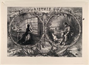Heiligabend veröffentlicht in Harpers Weekly, 3. Januar 1863 von Thomas Nast