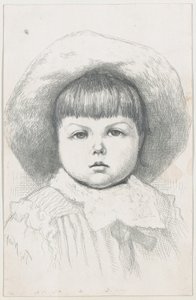 Porträt eines Kindes Cyril Nast, nach 1879 von Thomas Nast