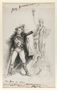 Der König von Italien als Mafia verkleidet von Thomas Nast