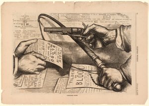 Tilden oder Blutkompromiss - In der Tat! von Thomas Nast