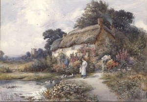 Reetdachhaus, Ringwood, Hampshire von Thomas Noelsmith