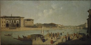 Der Arno in Florenz von Thomas Patch