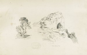 Dovedale - Landschaft (Feder- und Tuschzeichnung)