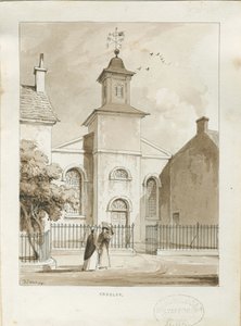 Fazeley-Kapelle: Feder- und Tuschzeichnung von Thomas Peploe Wood