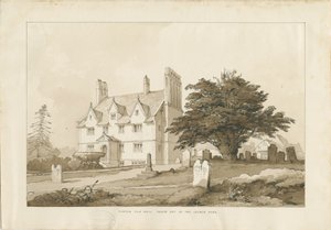 Forton Hall: Waschzeichnung, nd [?1838] von Thomas Peploe Wood