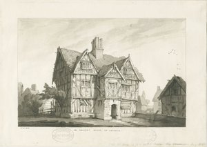 Gnosall Dorf - Altes Haus von Thomas Peploe Wood