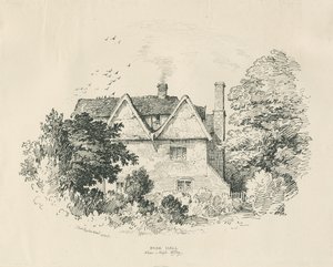 High Offley - Park Hall (Feder- und Tuschzeichnung) von Thomas Peploe Wood