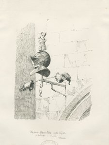 Grab in der Biddulph Kirche - William Bowyer: Feder- und Tuschzeichnung von Thomas Peploe Wood