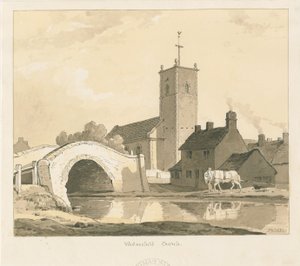 Wednesfield Kirche und Brücke von Thomas Peploe Wood