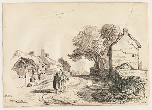 Wetton - Dorfstraße von Thomas Peploe Wood