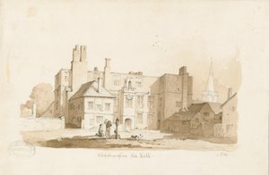 Wolverhampton - Die Alte Halle: Sepia-Zeichnung, undatiert [ca. 1838]