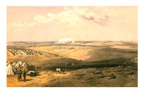 Fernansicht von Lord Raglans Hauptquartier vor Sebastopol, 1855 von Thomas Picken
