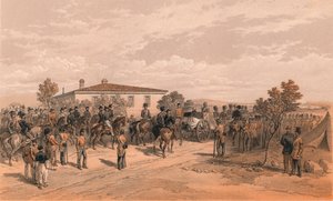 Der Trauerzug von Lord Raglan verlässt das Hauptquartier von Thomas Picken