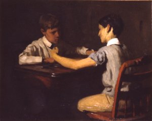 Dame-Spieler, ca. 1895