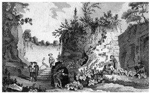 Das Grab von Vergil, nahe Neapel, Italien, 1788